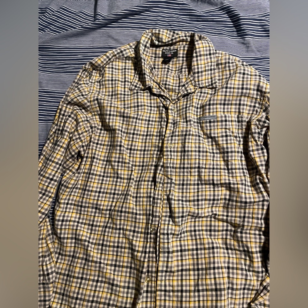 Polo Jeans Company Ralph Lauren Button Up Long Sleeve Size Large